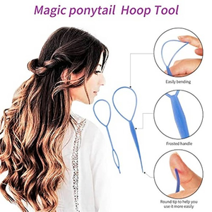 79 Style Clear Rubber Hair Bands Mini Rubber Bands Hair 8 Pc Accessory Tools Kit